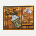 Encouraging Friendship Card | Hot Drinks Design | Handmade Greeting for Any Occasion