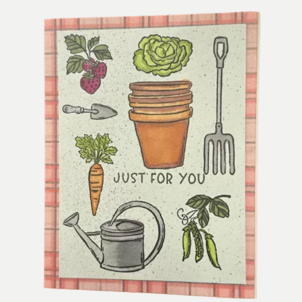 Lovely handmade card for gardeners