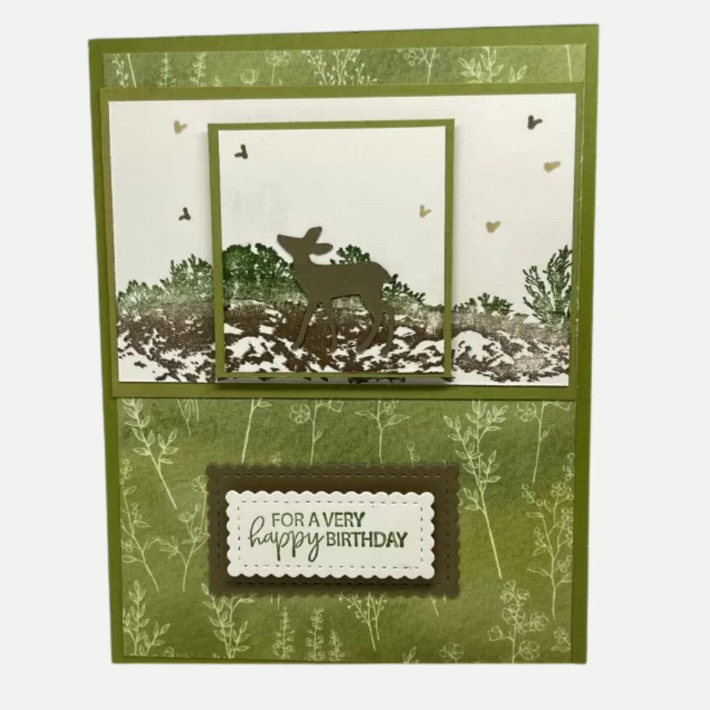 Masculine Birthday Card, Outdoor Scene, Birthday Card for Dad