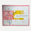 Dearest Friend – Handmade Greeting Card with Charming Stamped Leaf Design