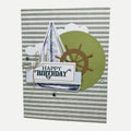 Sailboat Birthday Card, Birthday Journey, Sail through life, Celebrate Father, Nautical Birthday