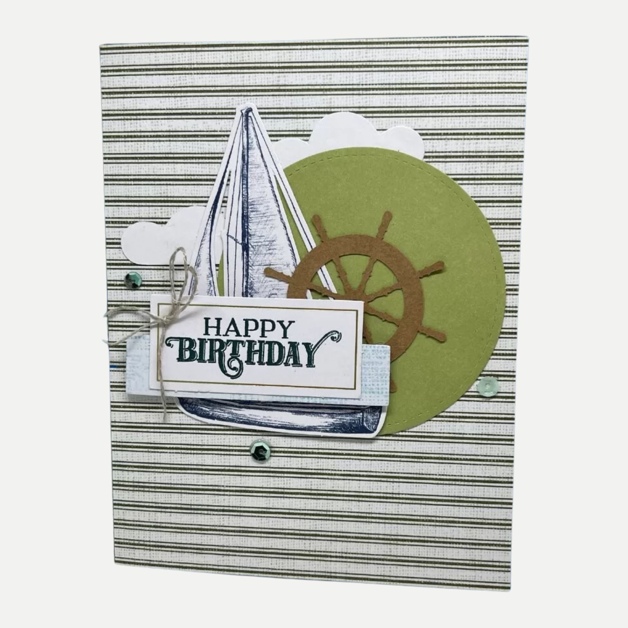 Sailboat Birthday Card, Birthday Journey, Sail through life, Celebrate Father, Nautical Birthday