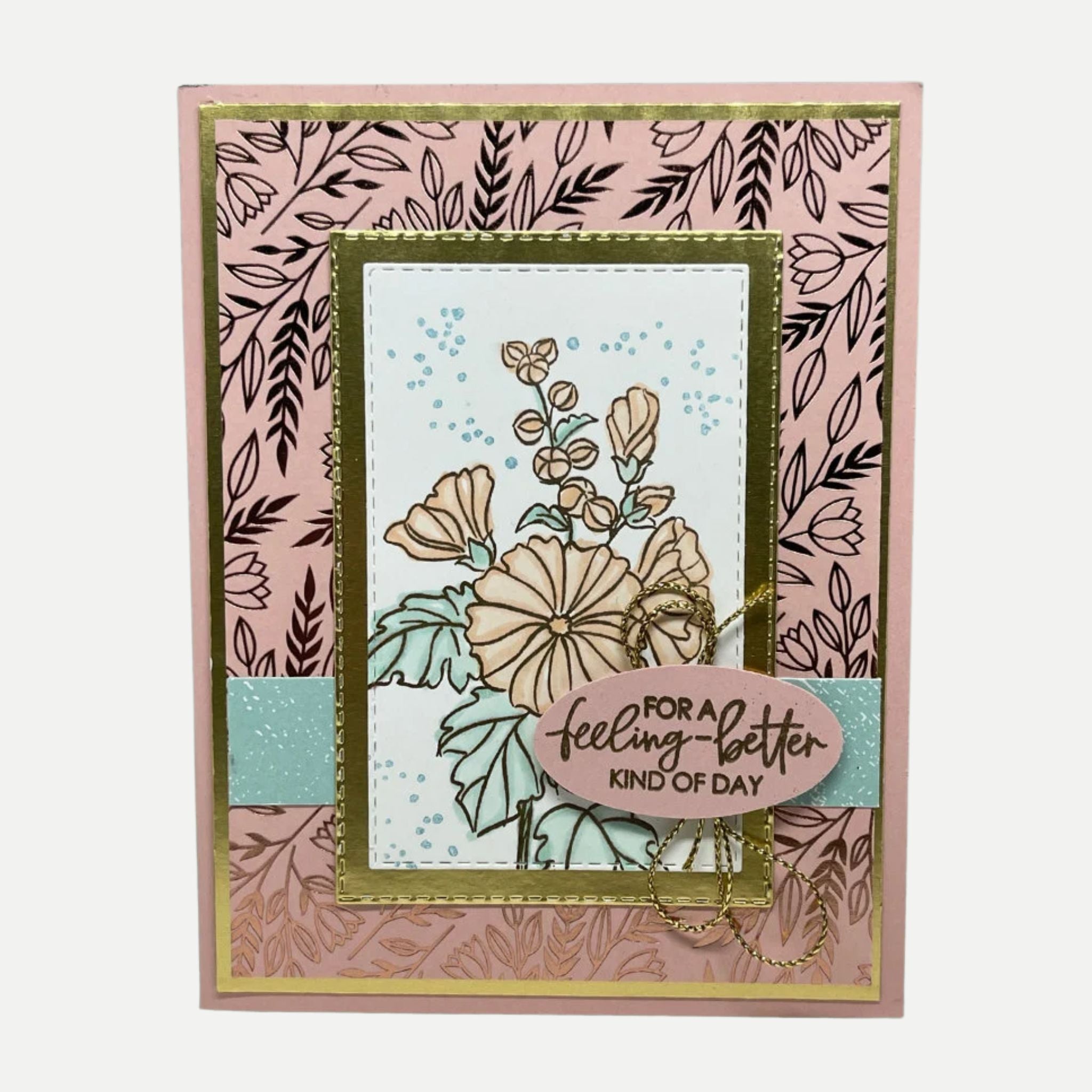 Handmade Encouragement Card, Get Well Soon Card, Inspirational Greeting Card,Feel Better Card,