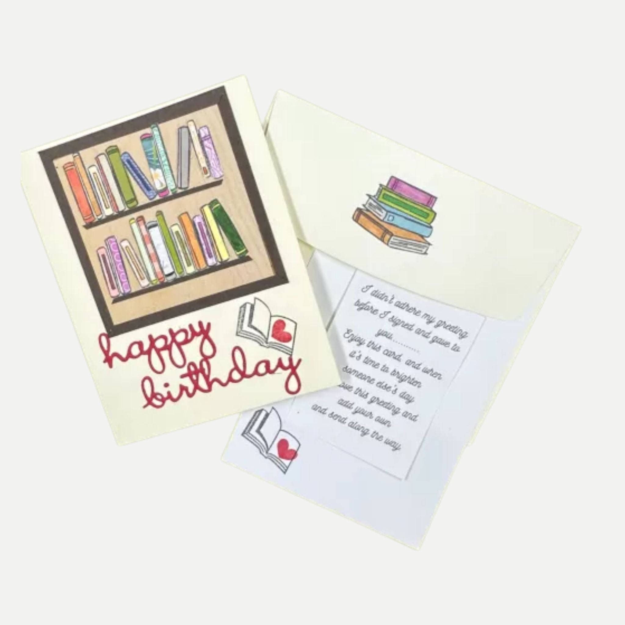 Happy Birthday Card for the Book Lover