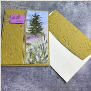 Cheerful Handmade Greeting Card: Hello Friend