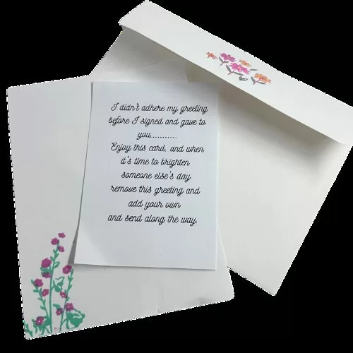 Lovely Flower Greeting Card – “You’ve Come So Far” – Peach, Pink, and White...