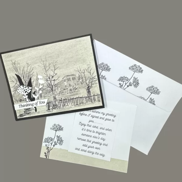 Beautiful handmade “Thinking of You” – perfect for sending warm thoughts