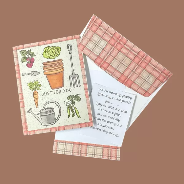 Lovely handmade card for gardeners