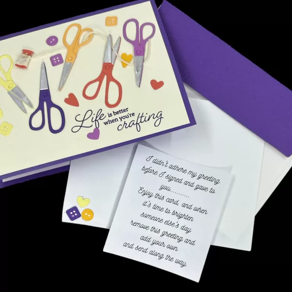 Craft Lovers Greeting Card – Life is Better When You’re Crafting