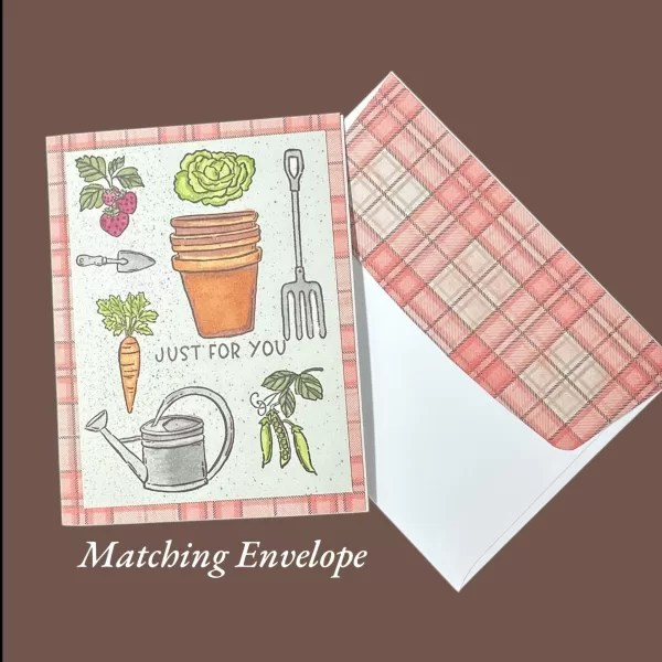 Lovely handmade card for gardeners