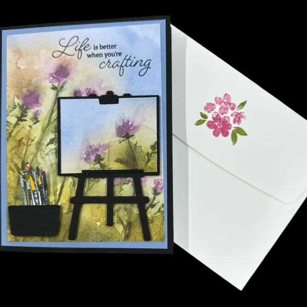 Watercolor Wildflower Card for Crafters – Life is Better When You Are Crafting