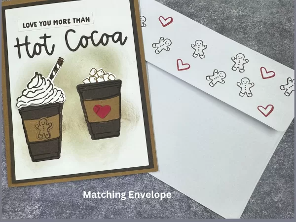 Cozy Hot Cocoa Greeting Card – Love You More than Hot Cocoa