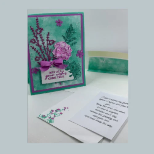 Thinking of You Flower Bouquet Card – Cheerful Handmade Greeting for Any Occasion