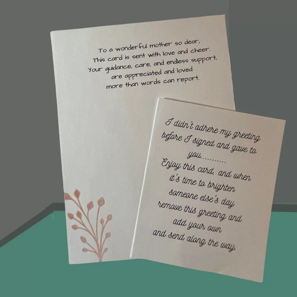 To A Wonderful Mother. For a Great Mom to show Appreciation