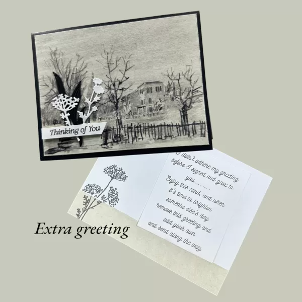 Beautiful handmade “Thinking of You” – perfect for sending warm thoughts