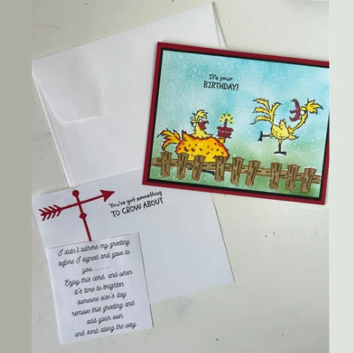 Chicken Coop Greetings , Funny Birthday, Chicken Birthday Card, Farm Life Greetings