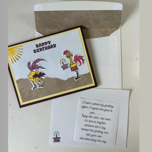 Happy Birthday Funny Chicken Party Greeting Card – Whimsical Chickens