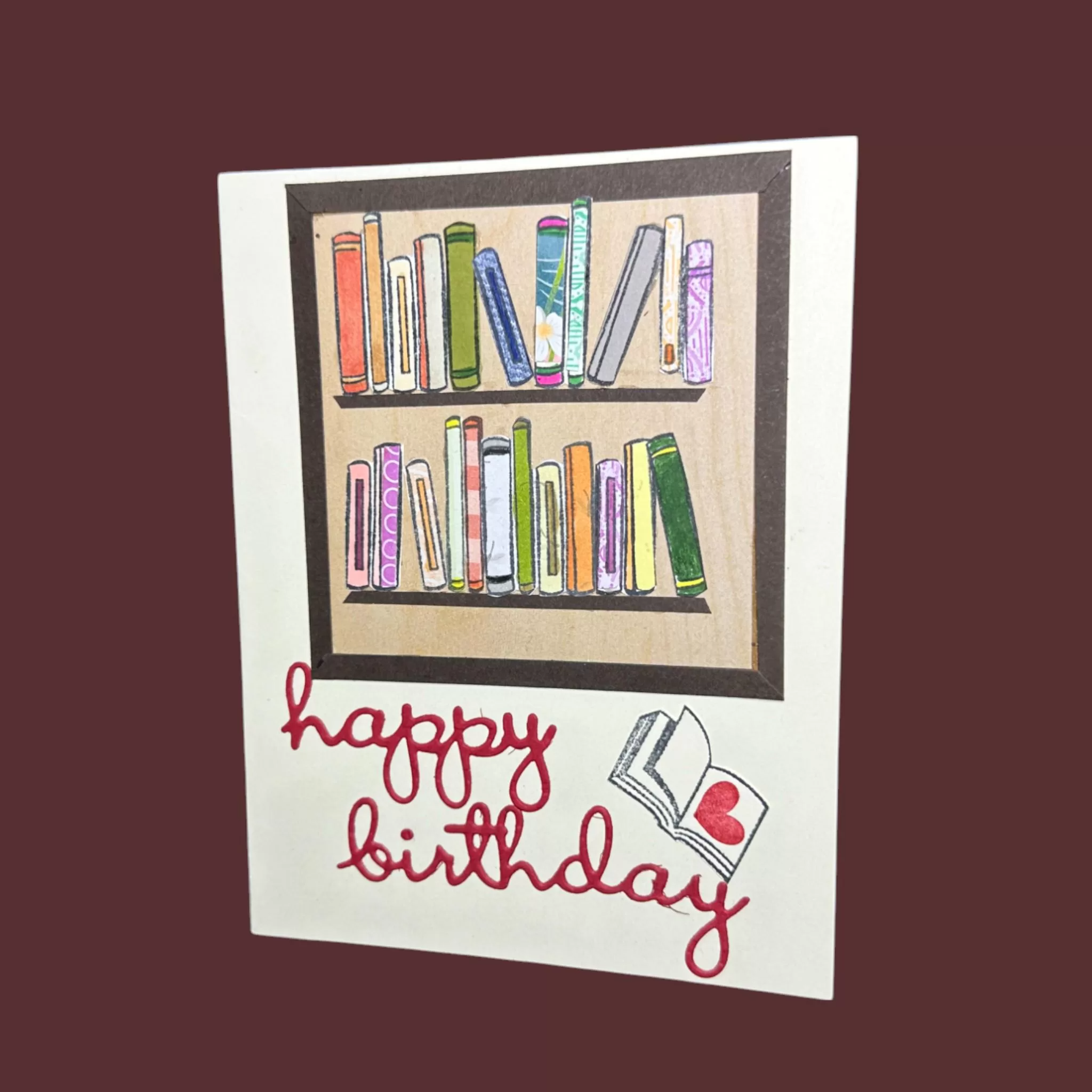Happy Birthday Card for the Book Lover