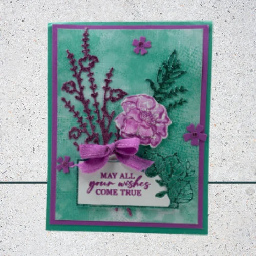 Thinking of You Flower Bouquet Card – Cheerful Handmade Greeting for Any Occasion