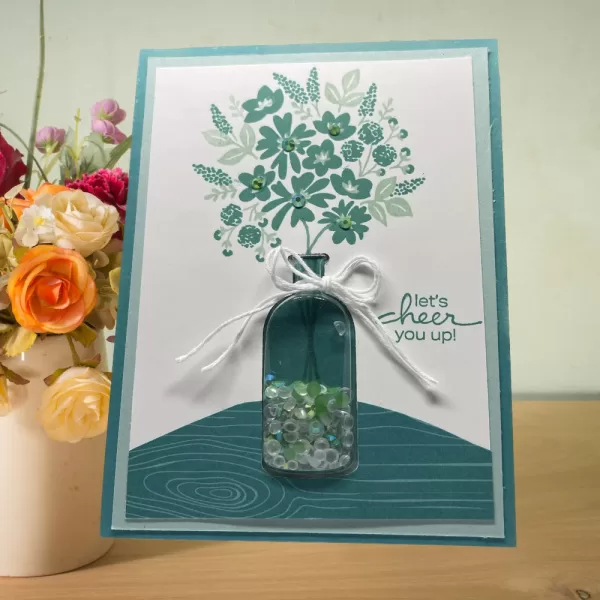 Cheer You Up Card, Inspirational Greeting Card, Handmade Encouragement Card, Just Because Card,