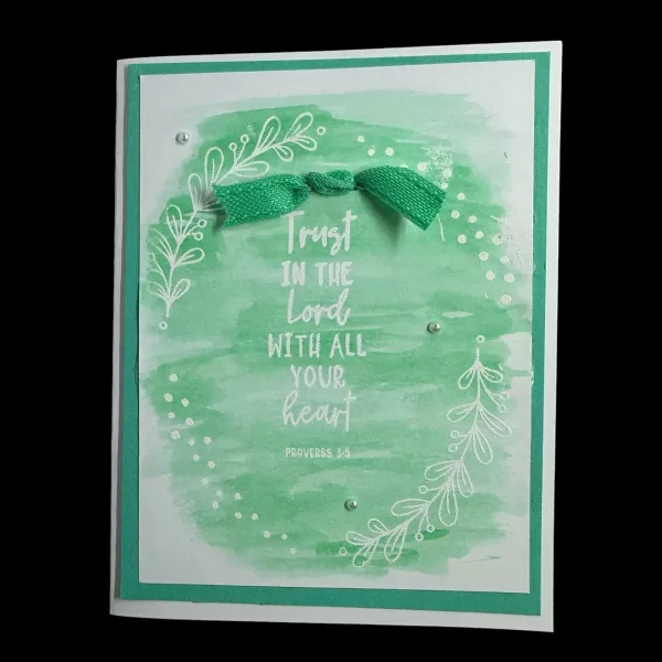 Religious Greeting Card | Trust in the Lord with All Your Heart