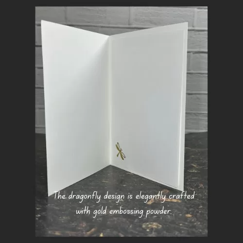 Lovely Daisy Greeting Card with Gold Accents – “May Your Day Be Filled with Sunshine”
