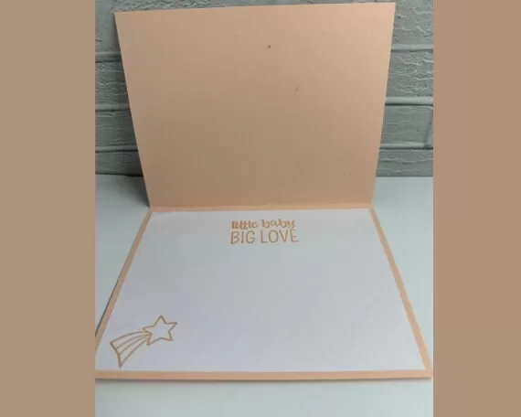 Card for Sweet Baby Girl – Quilted Design – Newborn Baby – Baby Shower