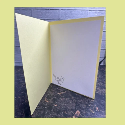 Charming Birdhouse Card with Flowers |”Hello Friend” | Cute Bird Design