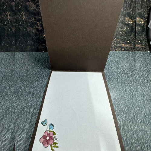 Hello Friend – Charming Birdhouse Card with Flowers Cute Bird Design