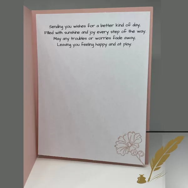 Handmade Encouragement Card, Get Well Soon Card, Inspirational Greeting Card,Feel Better Card,