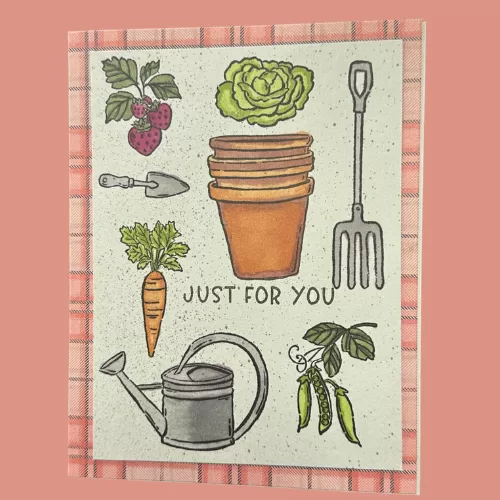 Lovely handmade card for gardeners