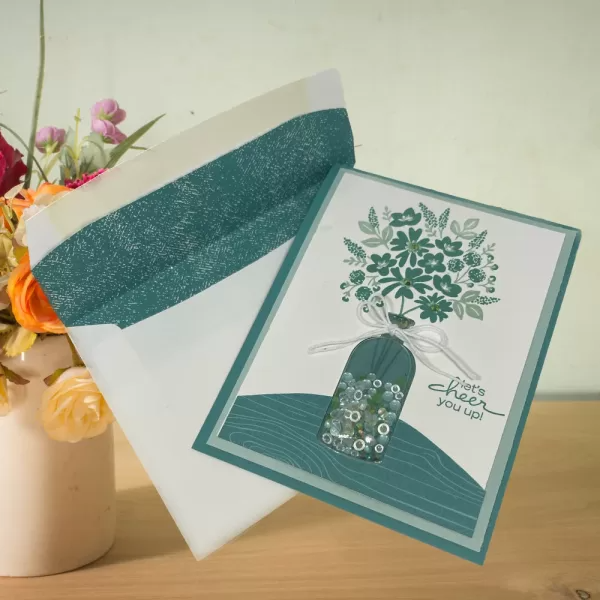 Cheer You Up Card, Inspirational Greeting Card, Handmade Encouragement Card, Just Because Card,