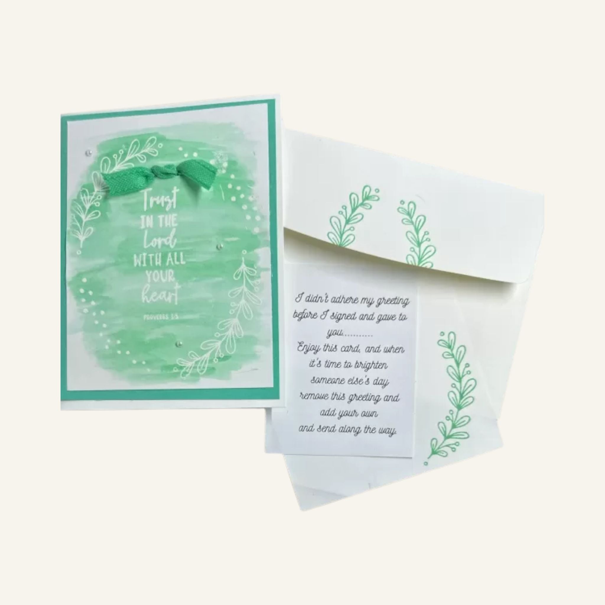 Religious Greeting Card | Trust in the Lord with All Your Heart