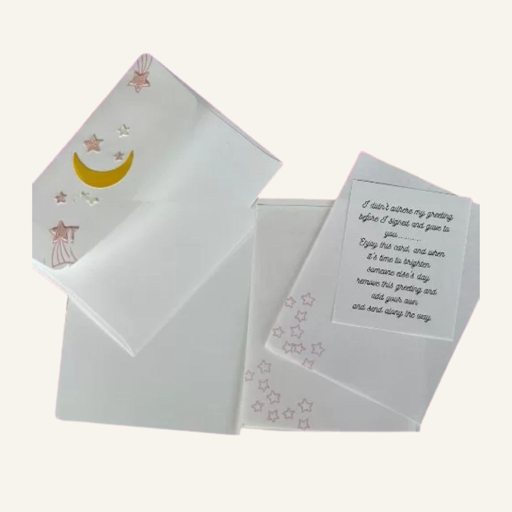 Baby Card for a Girl, Shower Card, Cute Little Monkeys for New Baby