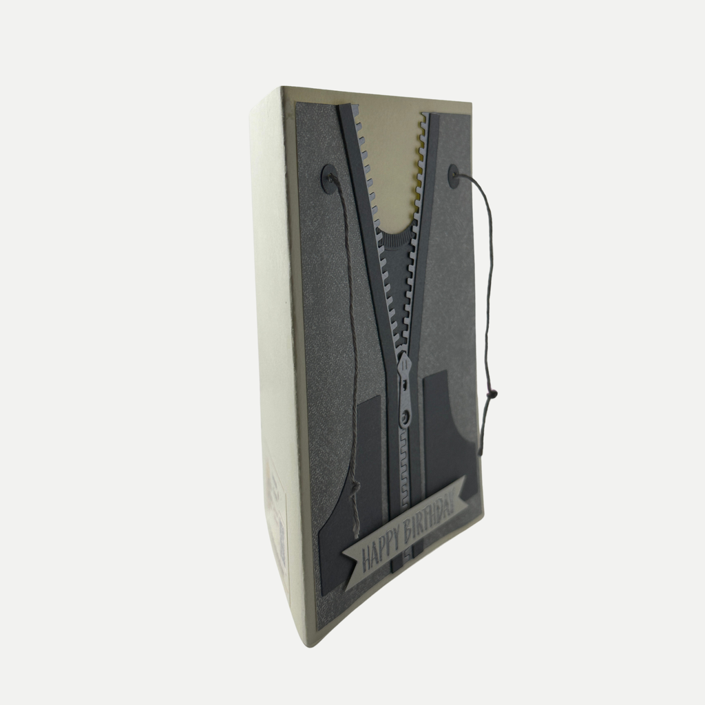 Happy Birthday card for sports enthusiasts, warm zipper hoodie lovers. Cozy sweater